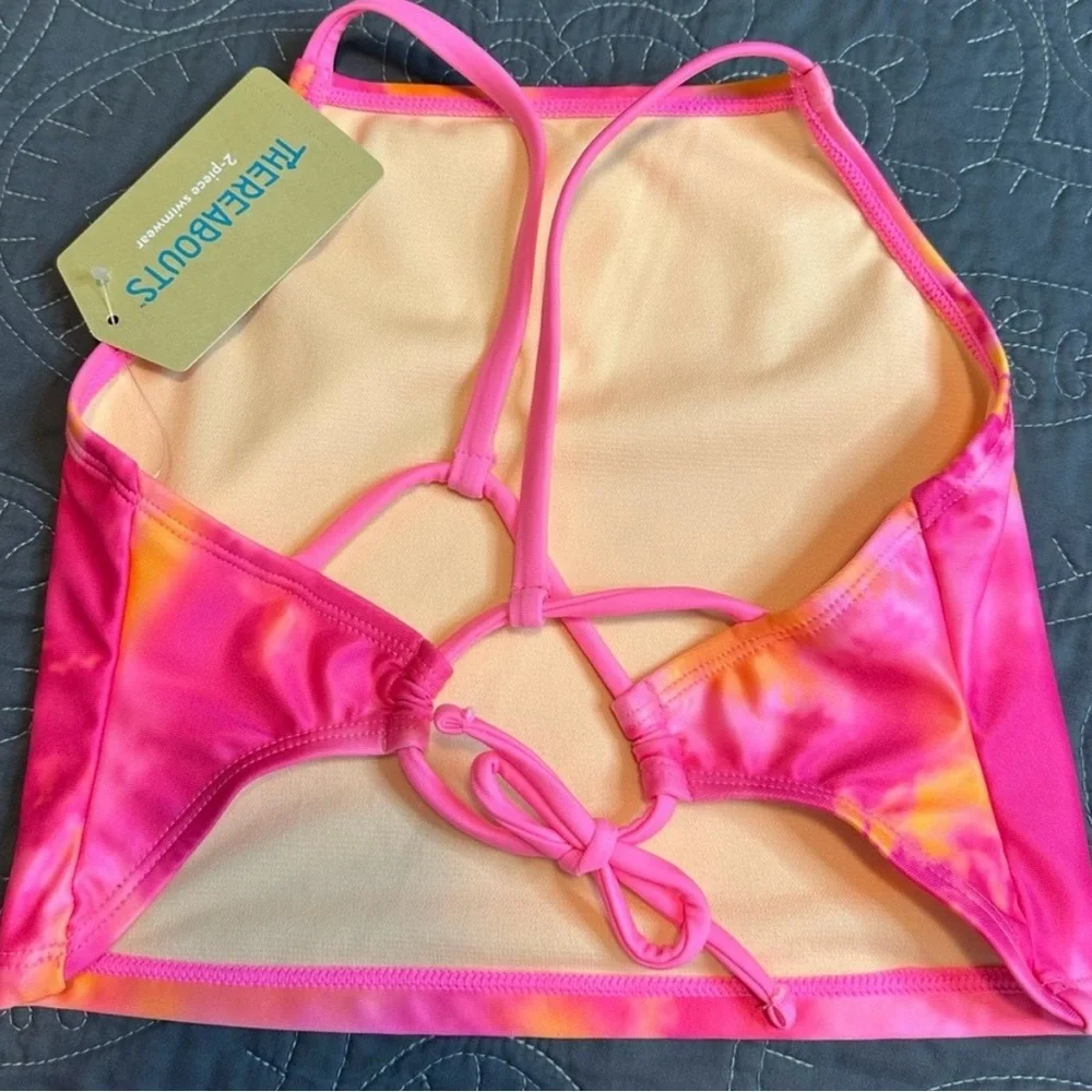 Thereabouts Girls Creamsicle Tie Dye Tankini Set NWT Size XL 16